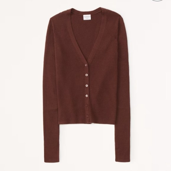 Abercrombie u0026 Fitch | Sweaters | Nwt Abercrombie Fitch Luxeloft Slim Ribbed  Cardigan | Poshmark